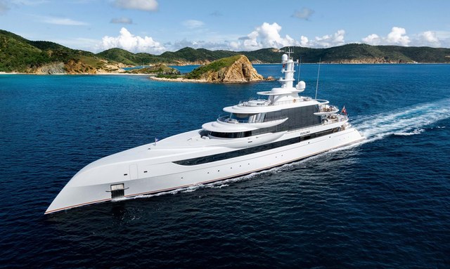 80m superyacht EXCELLENCE announces Christmas availability for Virgin Islands yacht charters