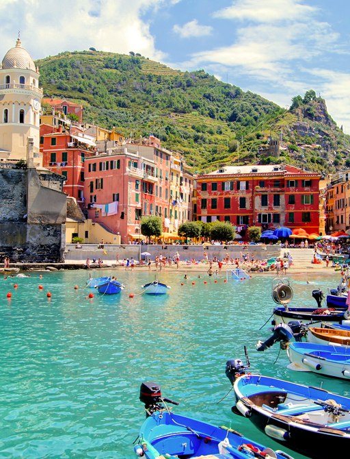 a bright and colourful marina in positano italy just waiting for a fleet of luxury charter yachts to berth and explore the region 