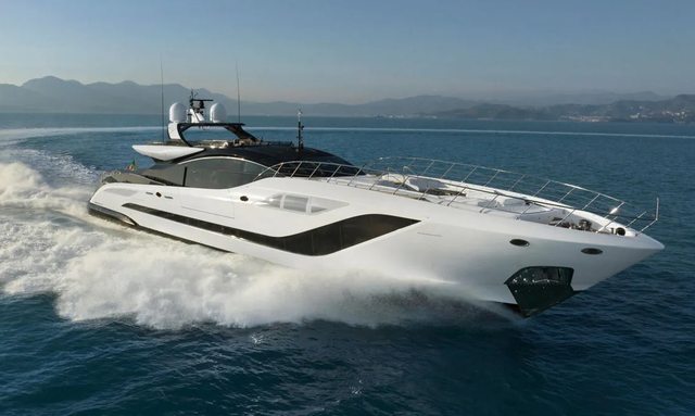 M/Y N1 joins Mediterranean yacht charter fleet as the first Mangusta 165 REV charter yacht