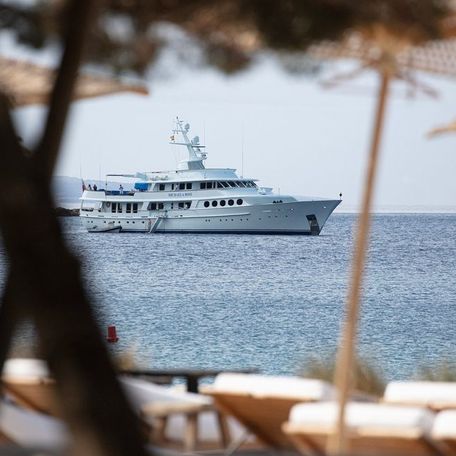 Stunning views of luxury yachts at San Jose beach